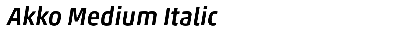 Akko Medium Italic image